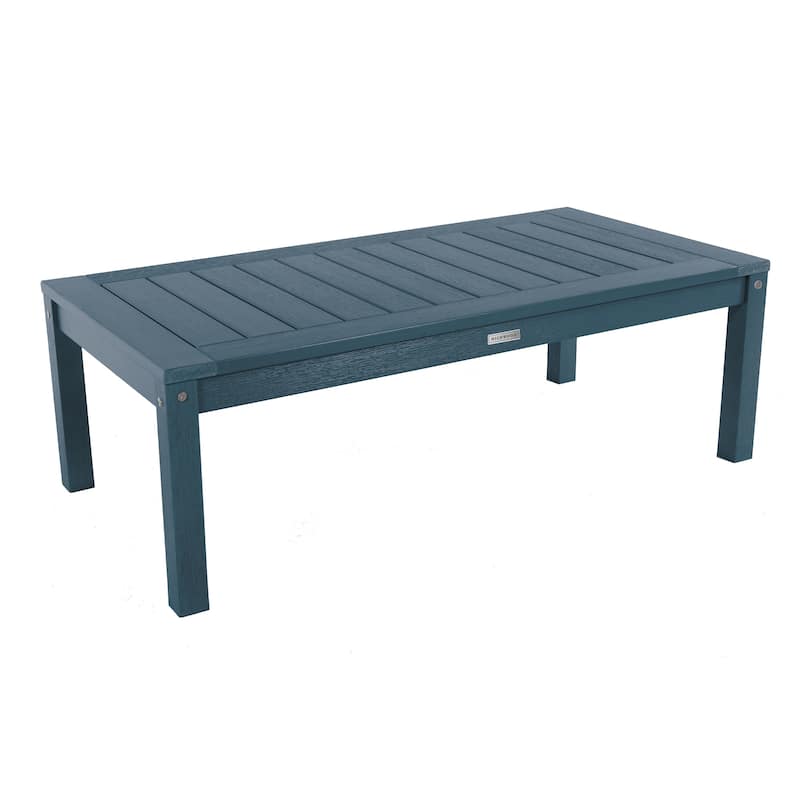 HIGHWOOD Eco-Friendly Adirondack Rectangular Coffee Table - Nantucket Blue