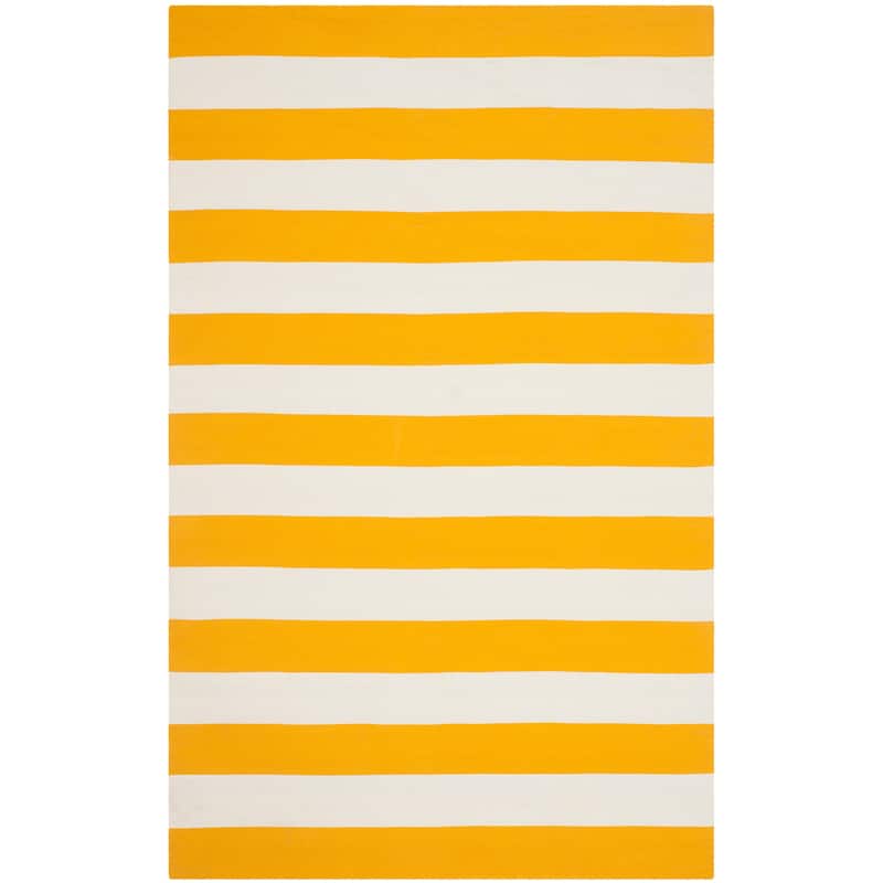 SAFAVIEH Handmade Montauk Geltrude Stripe Cotton Flatweave Rug
