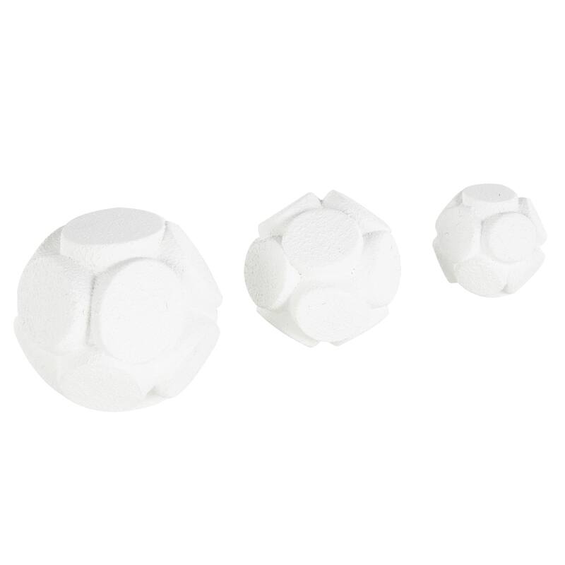Gold or White Resin Decorative Orbs & Vase Filler with Varying Sizes (Set of 3)
