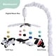 preview thumbnail 2 of 4, The Peanutshell Montessori Neutral Musical Crib Mobile for Baby Boys and Girls, Black and White - Multi