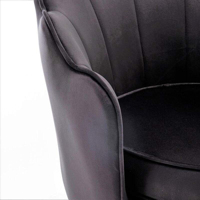Cavett 28.3" Wide Velvet Accent Chair with Metal Legs