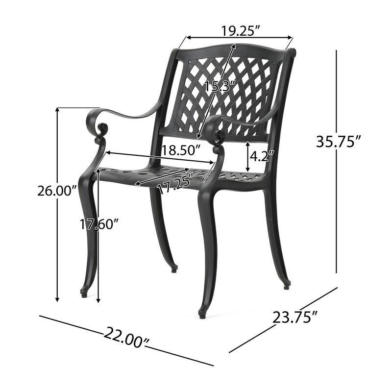 Outdoor Dining Chair Set of 2