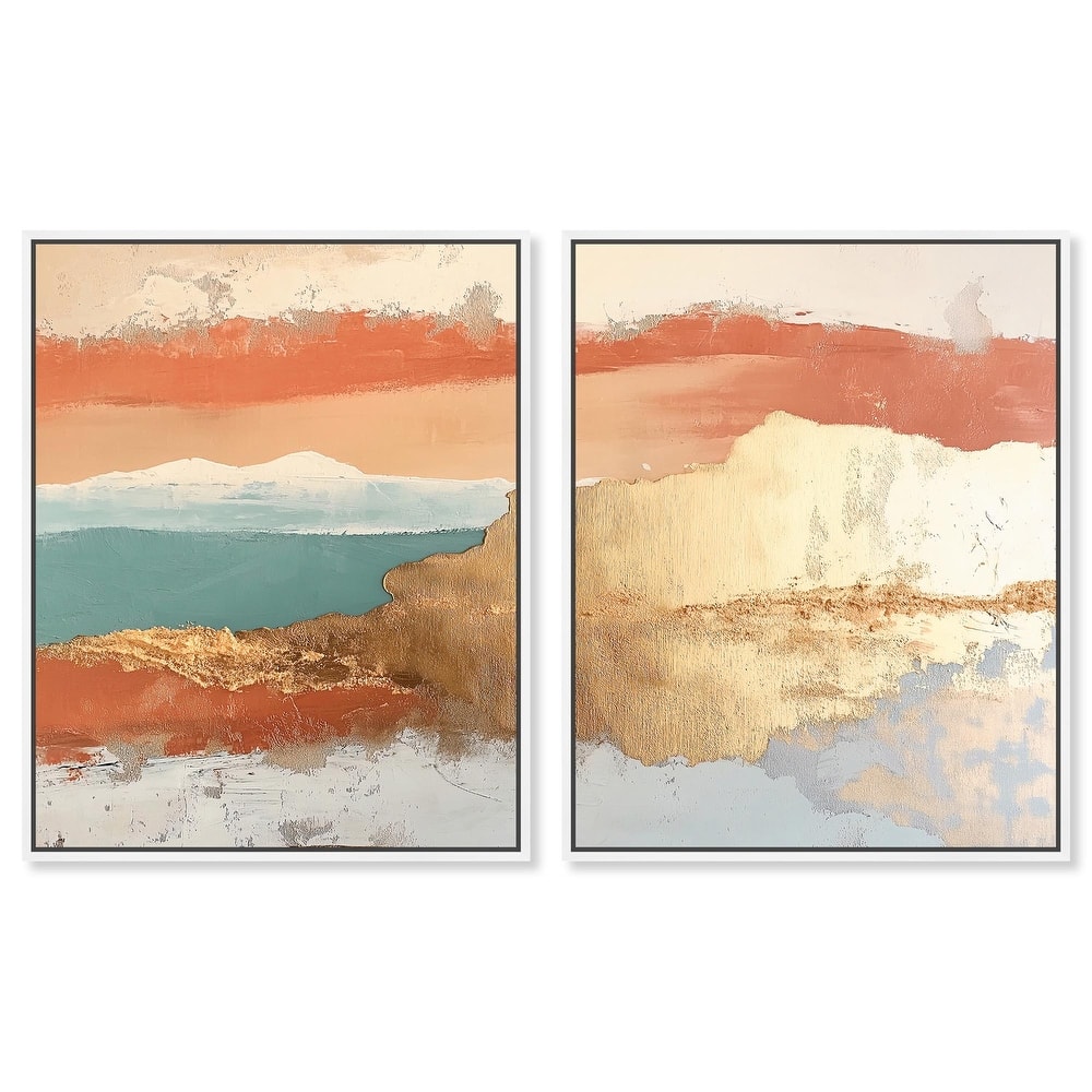 Earthy Glow I Canvas Set of 2 by Art Remedy