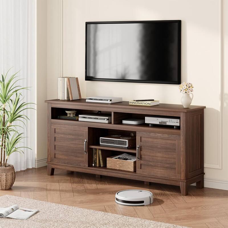 Entertainment Center TV Stand for 65 Inch TV with Cabinet