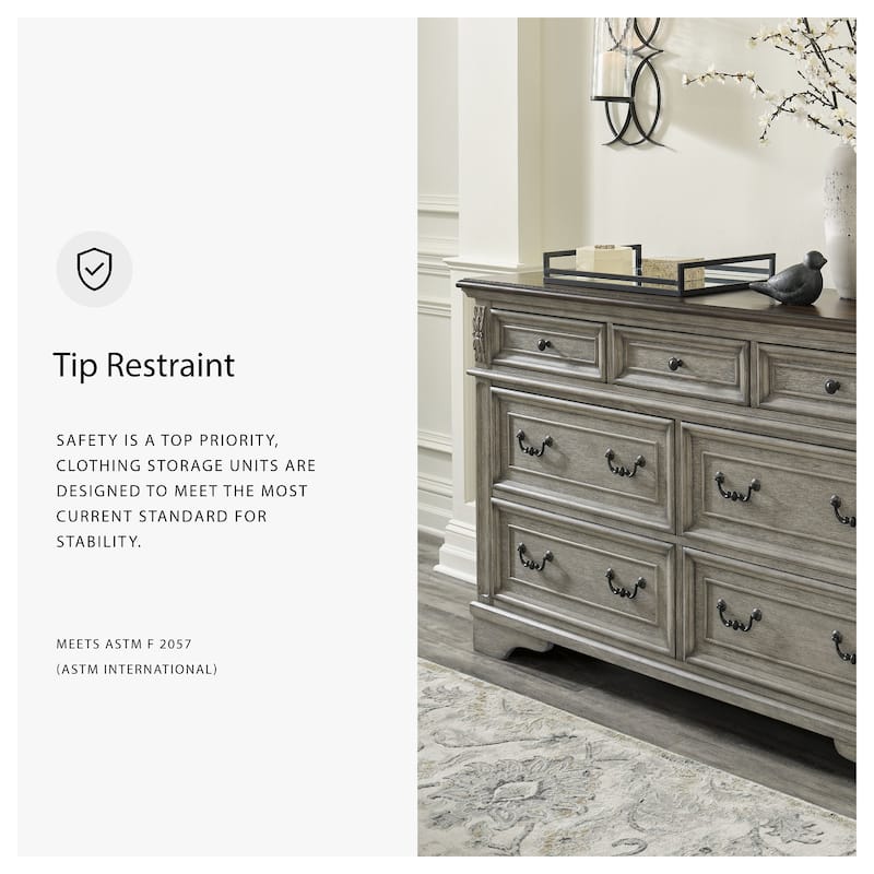 Ashley Furniture Lodenbay Gray & Brown Dresser
