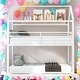 preview thumbnail 2 of 7, Modren Twin over Twin House Bunk Bed With Metal Frame and Built-in Ladder for Bedroom