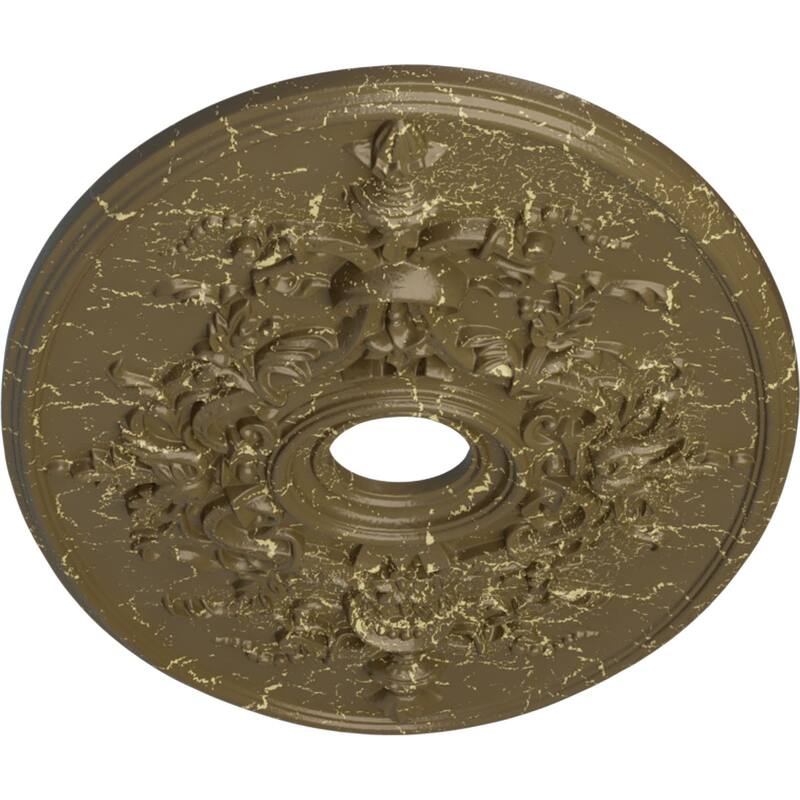 30 3/4"W x 21/14"H x 3 7/8"ID x 1 5/8"P Alexa Ceiling Medallion