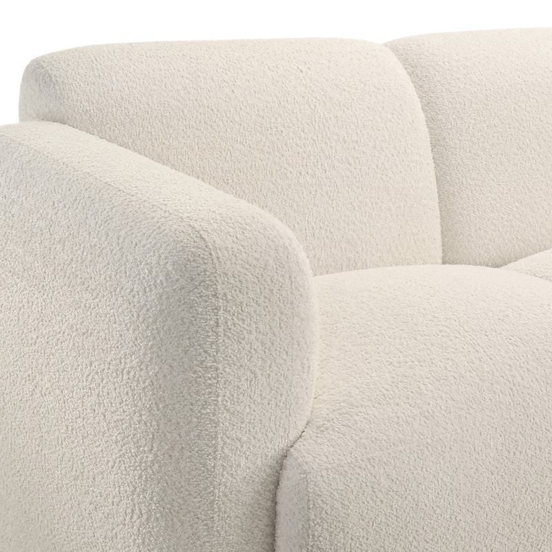 Sierra Ivory Boucle Accent Chair, Loveseat, Sofa, or Living Room Set