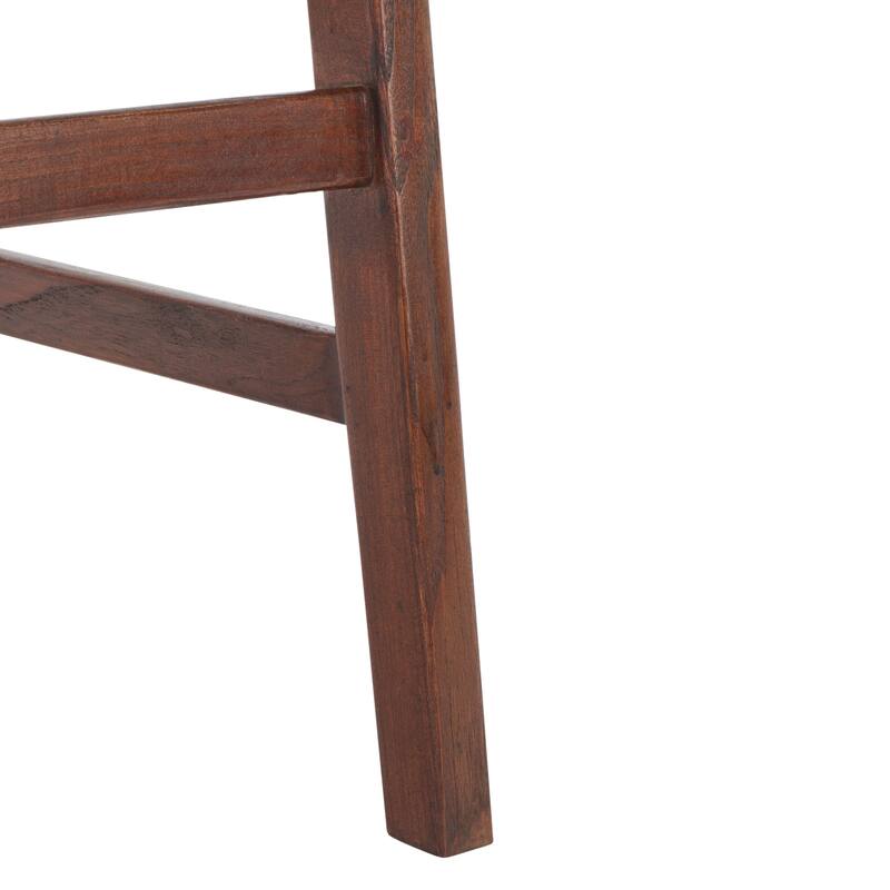 SAFAVIEH Remzija 30-inch Woven Leather Rectangle Bar Stool - 20" W x 19" D x 30" H