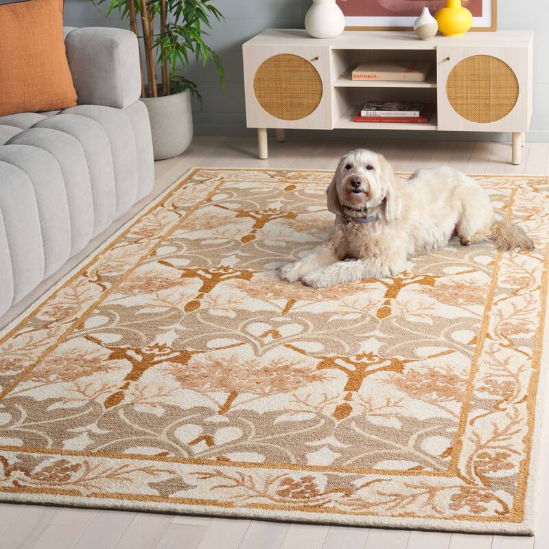 SAFAVIEH Handmade Earthly Treasure Kara Traditional Oriental Wool Rug