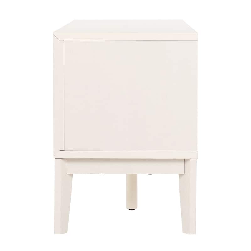 Damien 58 in. Farmhouse 3-Storage Sliding Door TV Stand Fits TVs up to 65 in. with Cable Management, by JONATHAN Y - 58"