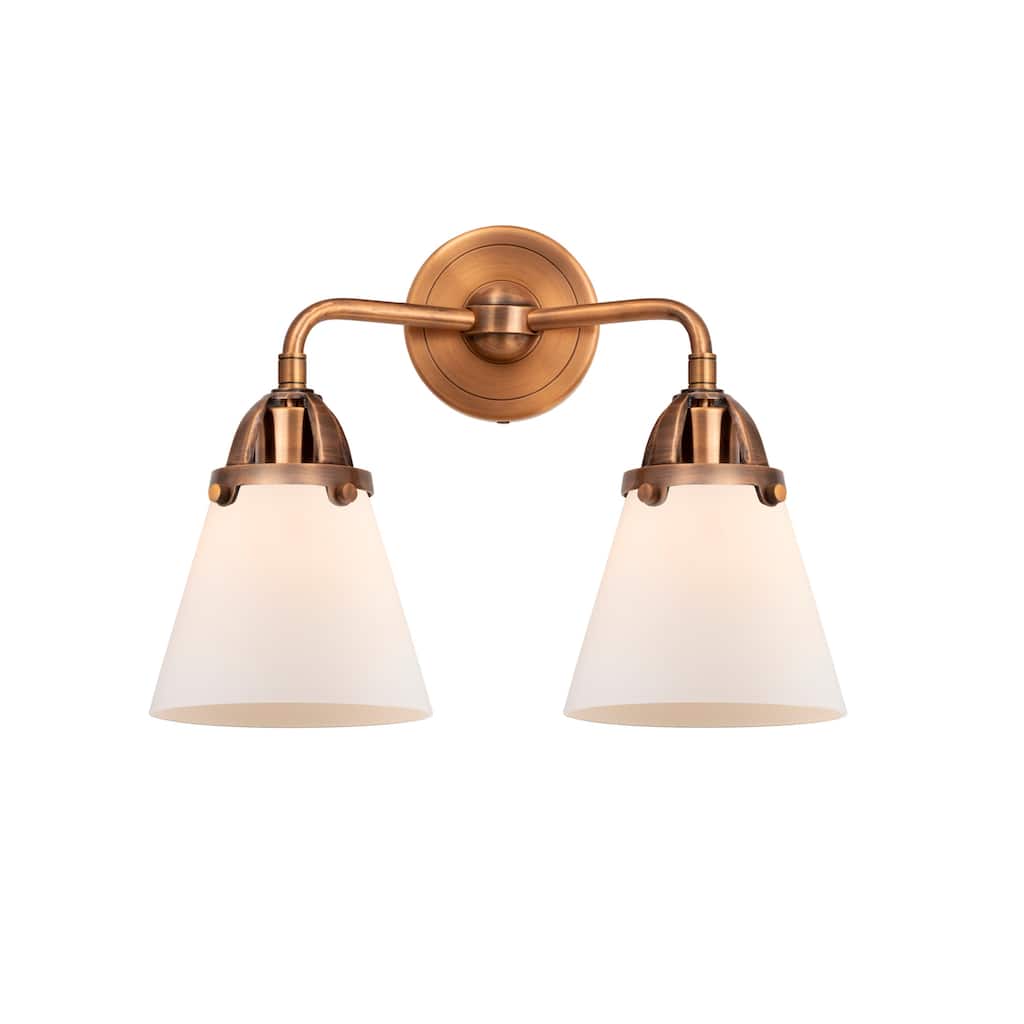Innovations Lighting 288-2W-13-15 Cone Vanity Cone 2 Light 15" Wide