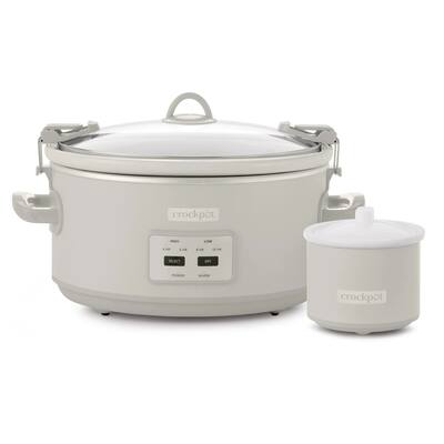 7-Quart Cook & Carry Slow Cooker, Mushroom