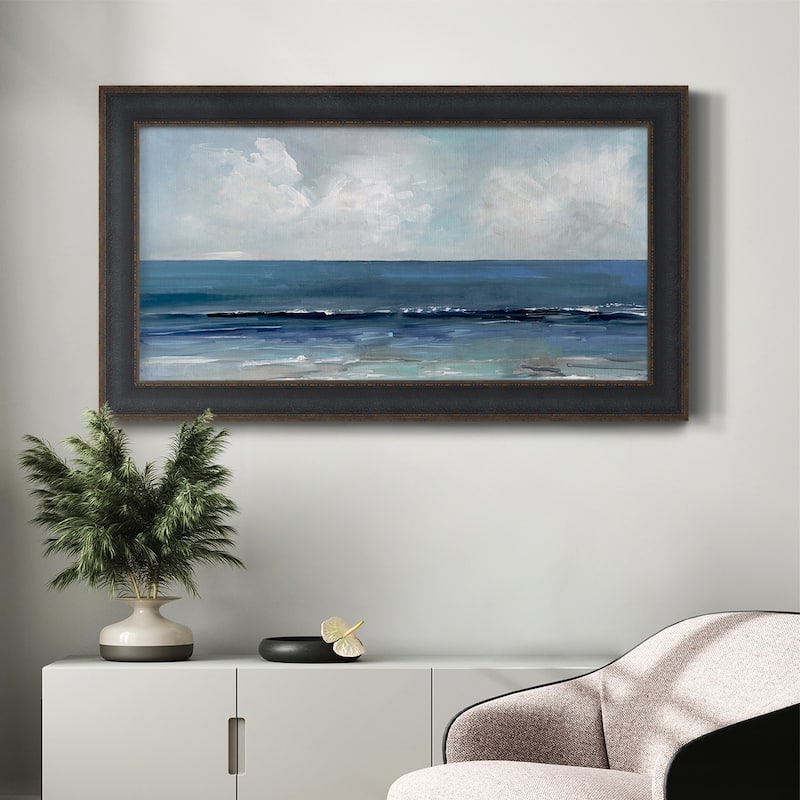 Blue Seas Premium Framed Canvas- Ready to Hang