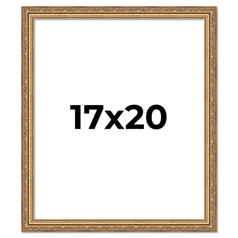 17x20 Frame Red Solid Wood Picture Frame Width 1.75 Inches | Interior Frame Depth 1 13/16 Inches
