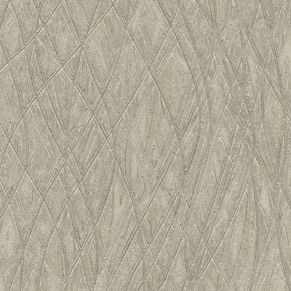 Allegro Silver Embossed Wallpaper