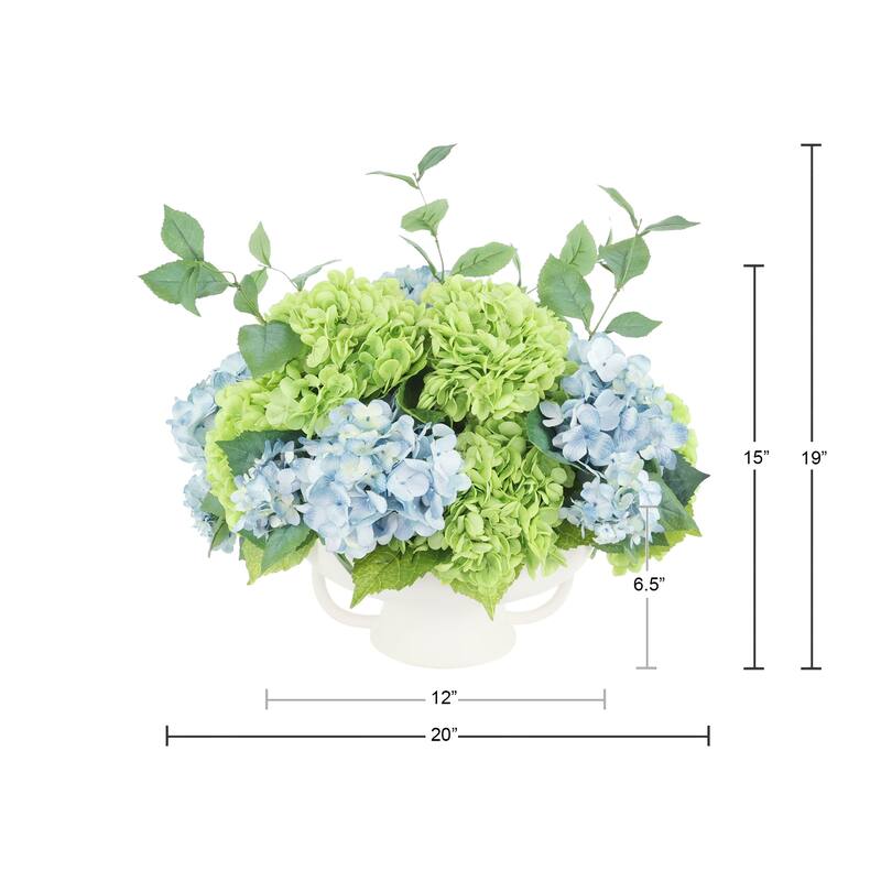 Assorted Hydrangea Centerpiece - 15