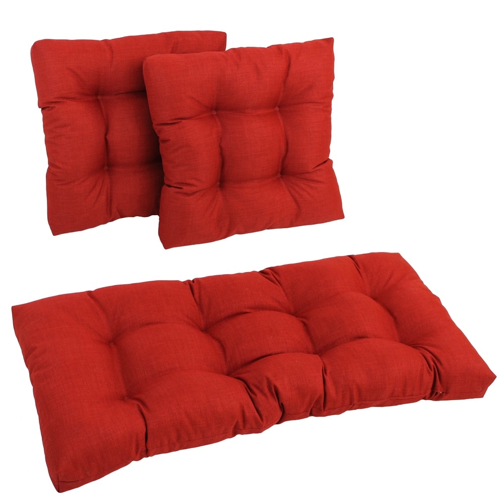 Blazing Needles All-Weather 3-piece Indoor/ Outdoor Cushion Set