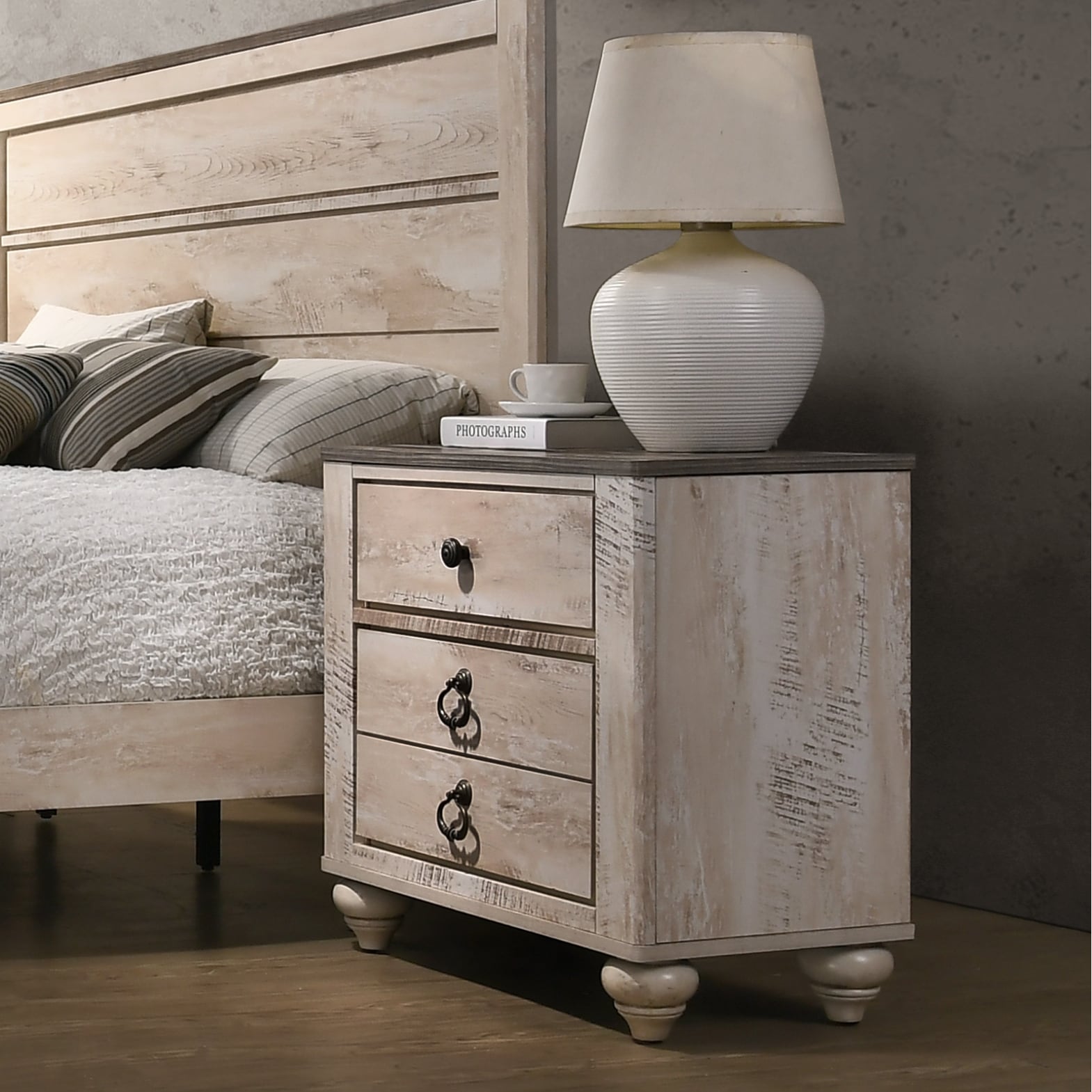 Vintage End Table Bedside Cabinet Corner Table Sofa Side Table