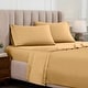 preview thumbnail 14 of 31, Superior Egyptian Cotton 1500 Thread Count Deep Pocket Solid Sheet Set California King - Gold
