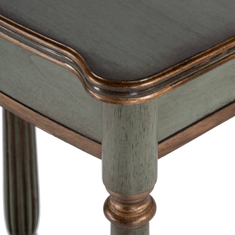 Whitney 17.5 in. W Rectangular Wood Console Table with Lower Open Shelf