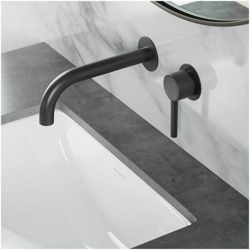 Swiss Madison SM-BF65 Ivy Single-Handle Wall Mount Bathroom Faucet - Matte Black