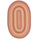 preview thumbnail 121 of 146, SAFAVIEH Handmade Braided Chandrima Cotton Rug 3' x 5' Oval - Yellow/Red