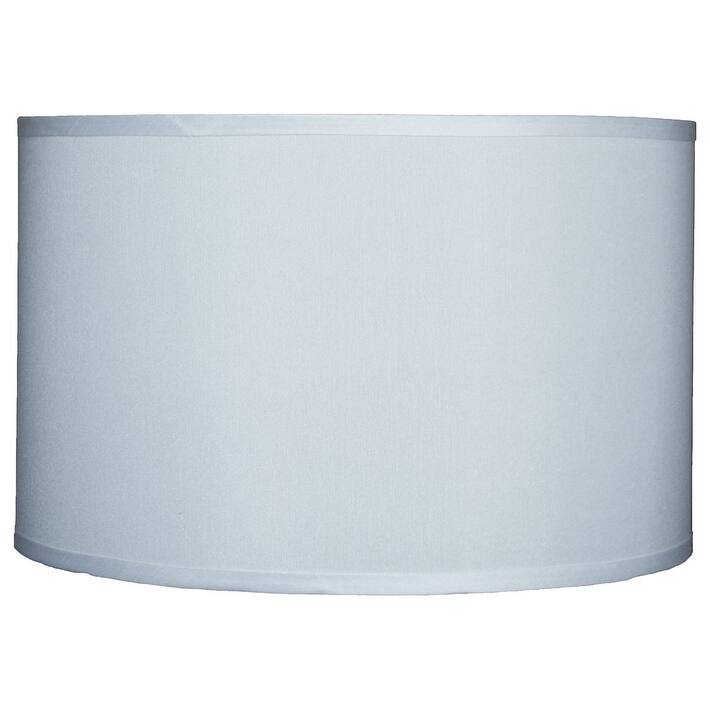 Classic Drum Faux Silk Lamp Shade 8-inch to 16-inch Available - 16" - Off White