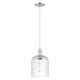 preview thumbnail 62 of 81, Innovations Lighting Endless Possibilities Arcadia - Bridal Veil - 1 Light 8" Cord Hung Mini Pendant Clear Shade/Brushed Satin Nickel