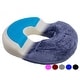 preview thumbnail 1 of 5, Orthopedic Donut Seat Gel Cushion w/ Infused Memory Foam & Cooling Gel- Black Fabric Firm - Specialty