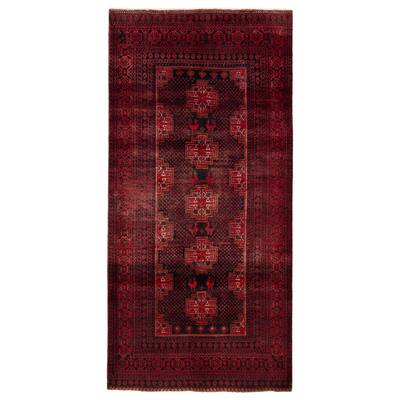 ECARPETGALLERY Hand-knotted Baluch Red Wool Rug - 4'7 x 9'9