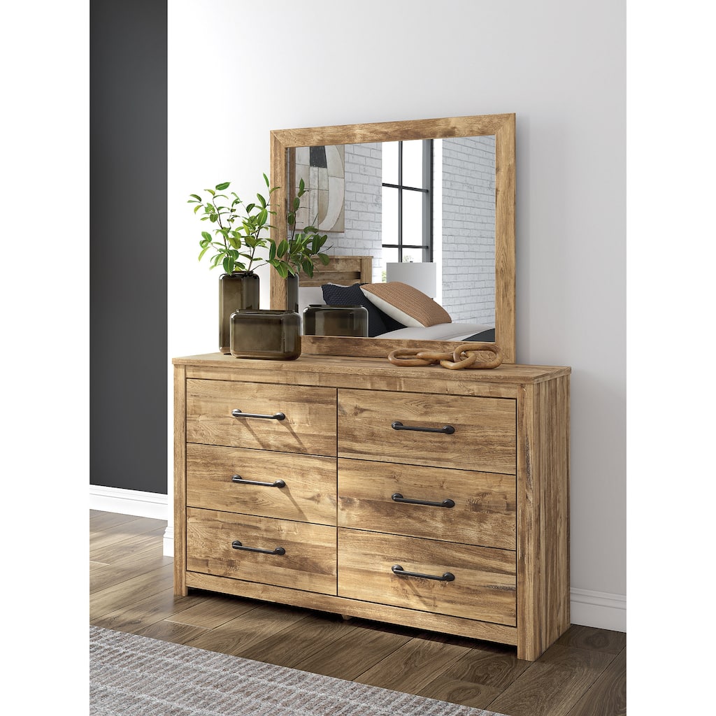 Signature Design by Ashley Hastiport Brown Bedroom Mirror - 42" W x 1" D x 36" H