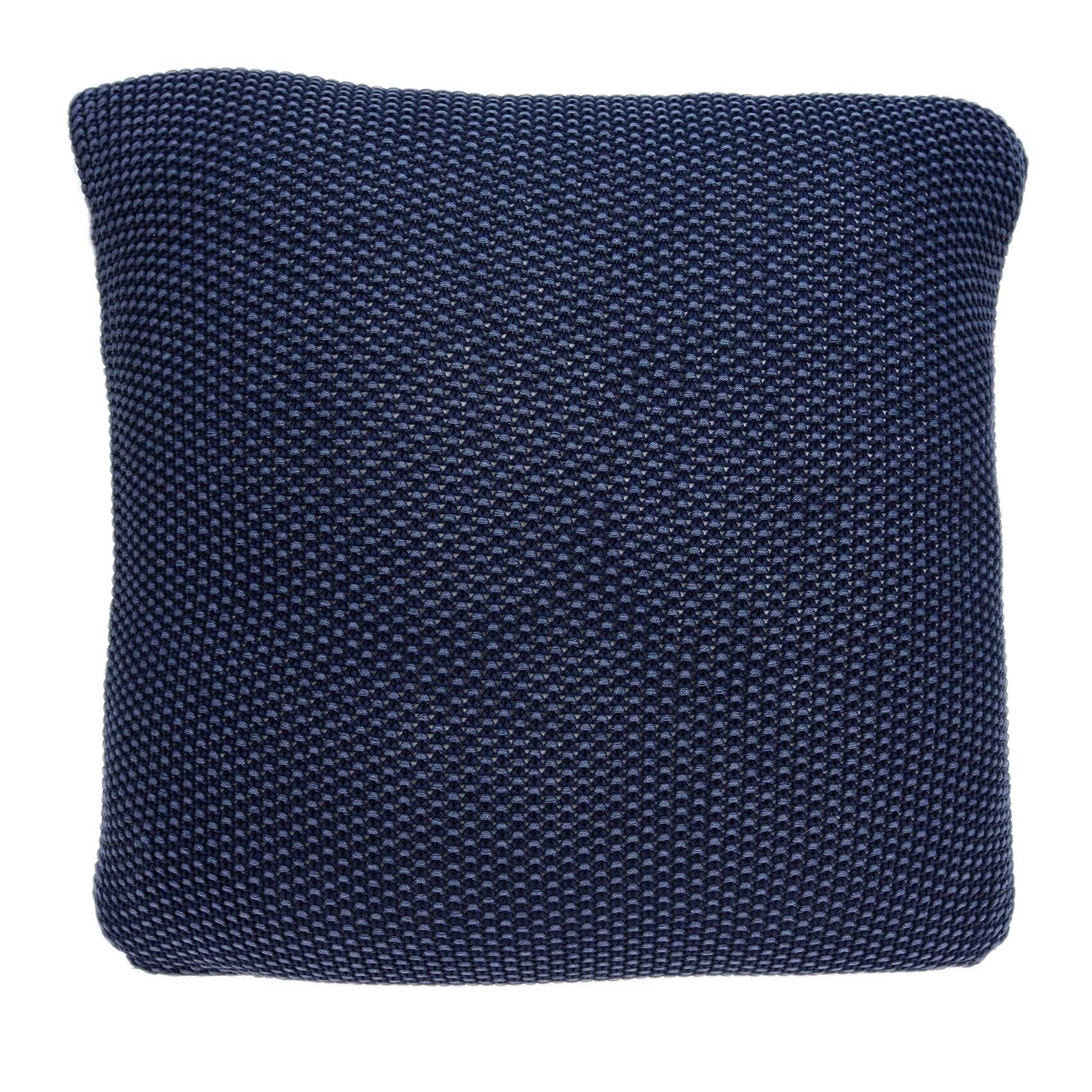 Navy knit on sale pillow