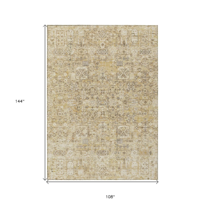 HomeRoots Floral Transitional Rectangle Outdoor Rug