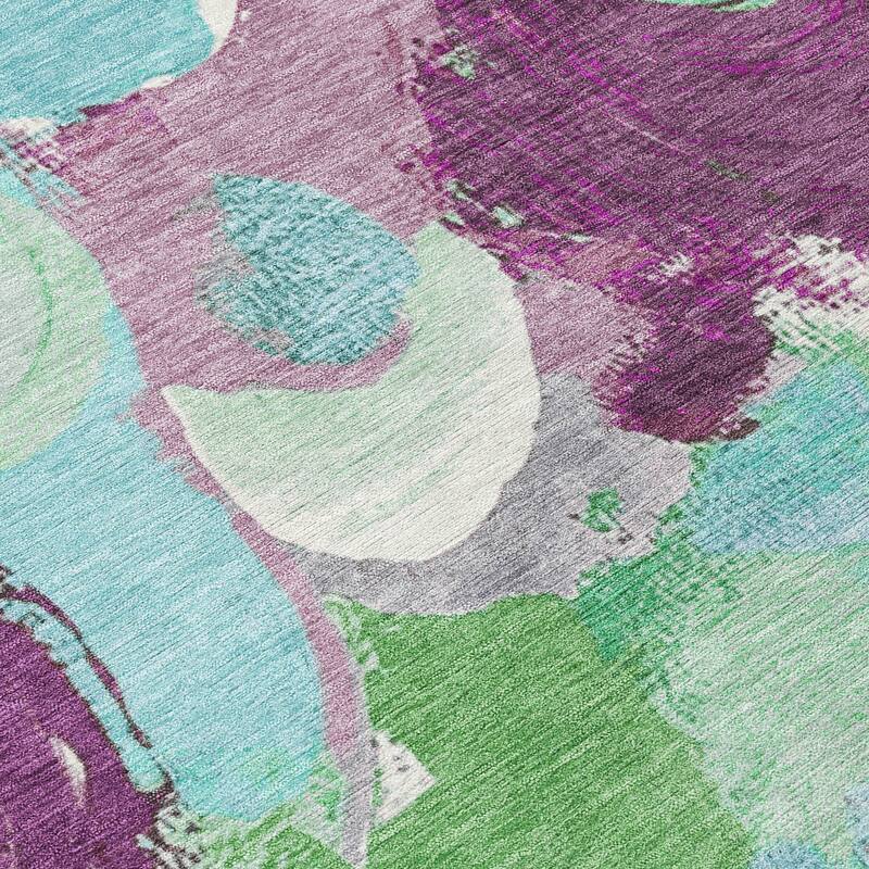 HomeRoots Abstract Transitional Rectangle Outdoor Rug