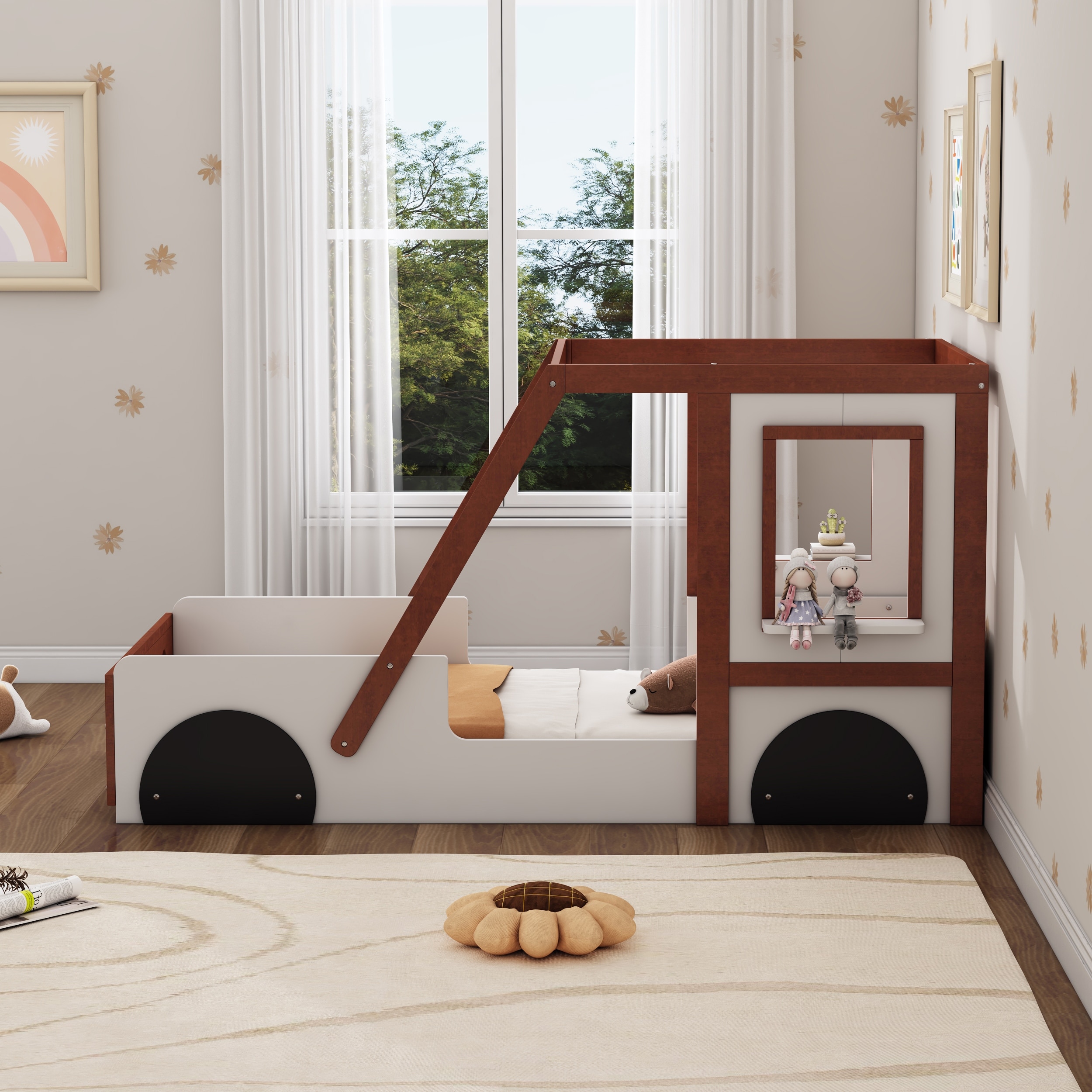Twin size online car bed frame