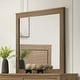 preview thumbnail 1 of 2, Furniture of America Nyess Modern Chestnut Brown Rectangular Wall Mirror Chestnut Brown