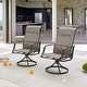 preview thumbnail 1 of 21, PATIO FESTIVAL Outdoor Swivel Metal Dining Chair (2-Pack)