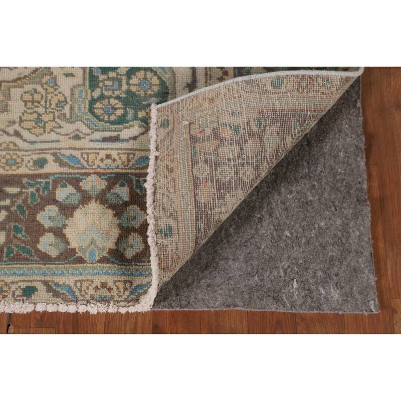 Traditional Tabriz Persian Vintage Area Rug Handmade Wool Carpet - 6'8"x 9'5"
