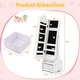 preview thumbnail 11 of 17, Costway Kids Vanity Set Princess Makeup Dressing Table and Chair Set - See Details