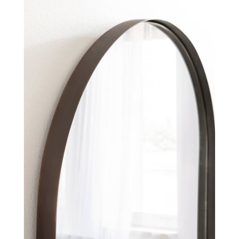 Kate and Laurel Rollo Capsule Framed Wall Mirror
