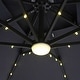 preview thumbnail 7 of 21, Furniture of America Yetta 8-foot LED Lights Steel Cantilever Offset Tilt Square Roma Umbrella with Base
