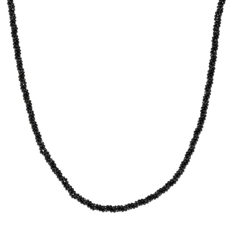 925 Sterling Silver multi gemstone Beaded Necklace