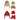 Hudson Baby Girl 6Pc Trapper Hat, Mitten and Bootie Set, Red Elf Girl Reindeer