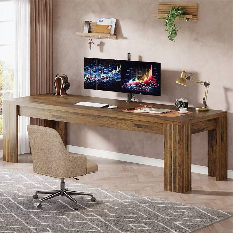78.7-Inch Extra Long Computer Desk for 2 Person