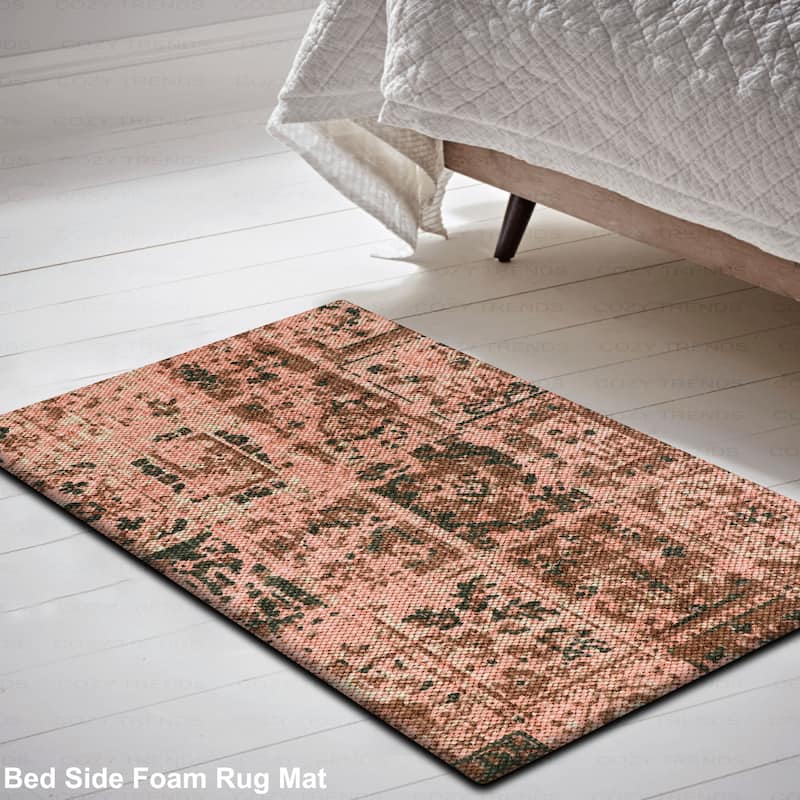 Handwoven Anti Fatigue Cushioned Standing Cotton Doormat/Bathroom/ Kitchen Mat 18"x30"