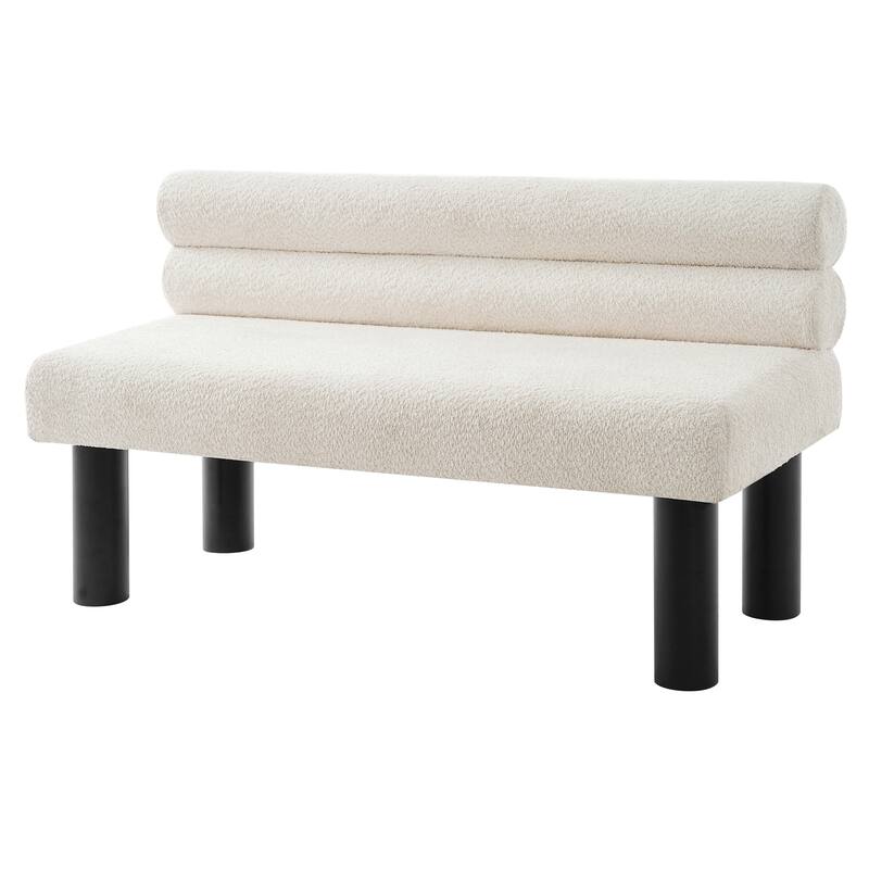 Christopher Knight Home - Modern Upholstered Bench with Padded Seat and Backrest
