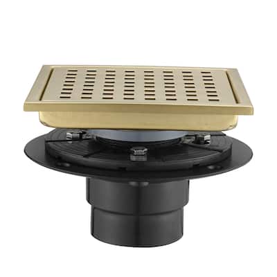 Topcraft 6-Inch Stainless Steel Square Floor Drain - 6*6