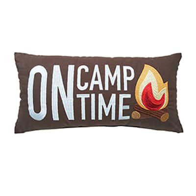 10" x 20" On Camp Time Embroidered Throw Pillow