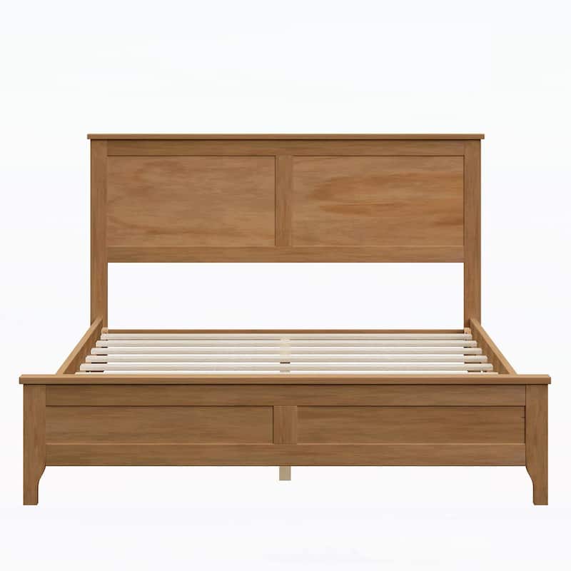 Charming Wood Platform Bed for Dreamy Nights and Relaxation